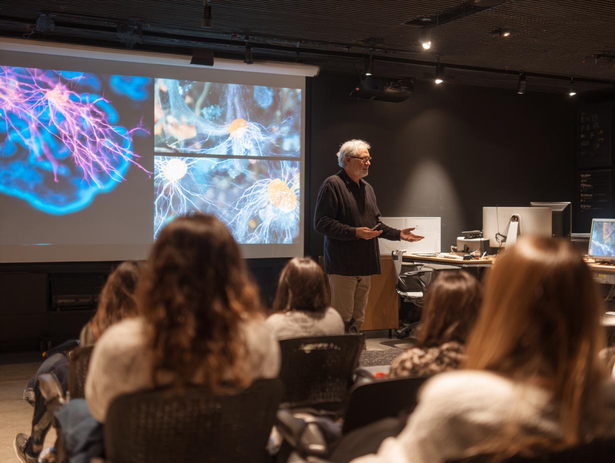 Notebook and therapy tools on a desk