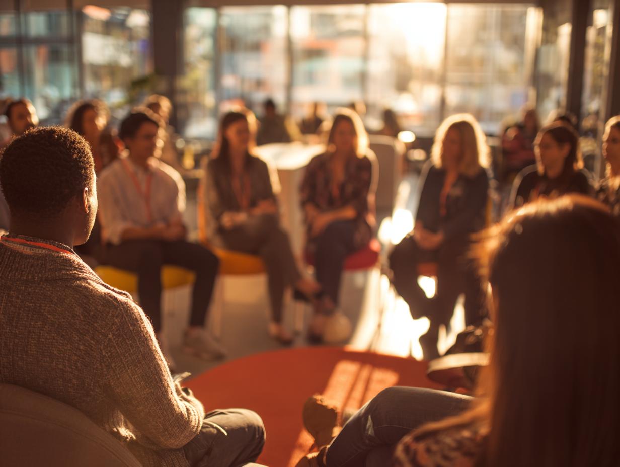 Students practicing counseling skills