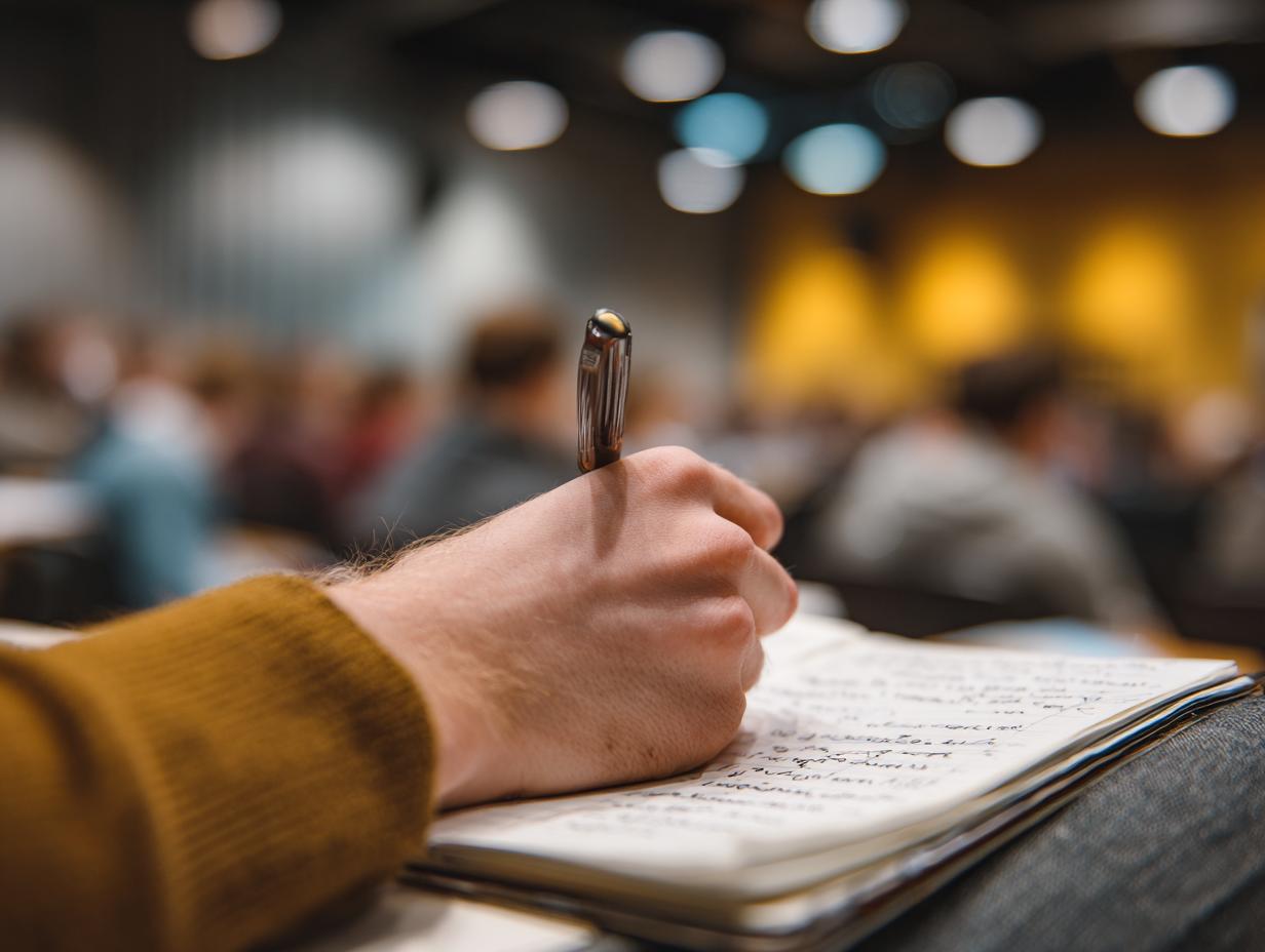 Trainer reviewing case notes